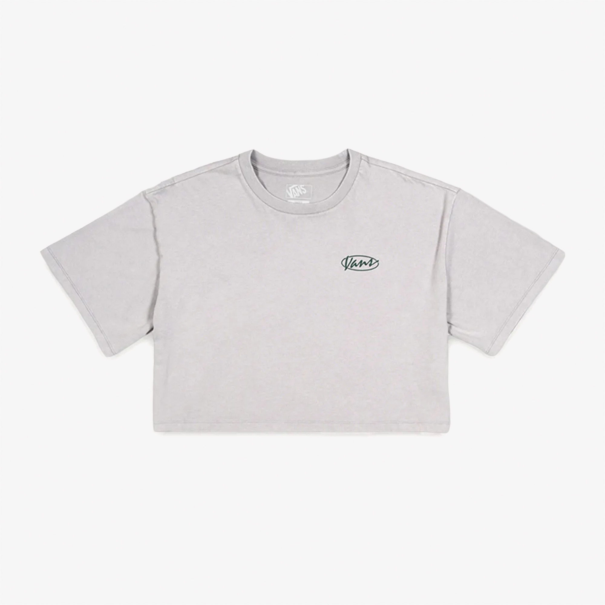 Vans Era Script Relaxed Crop Ss Kadın Gri T-Shirt