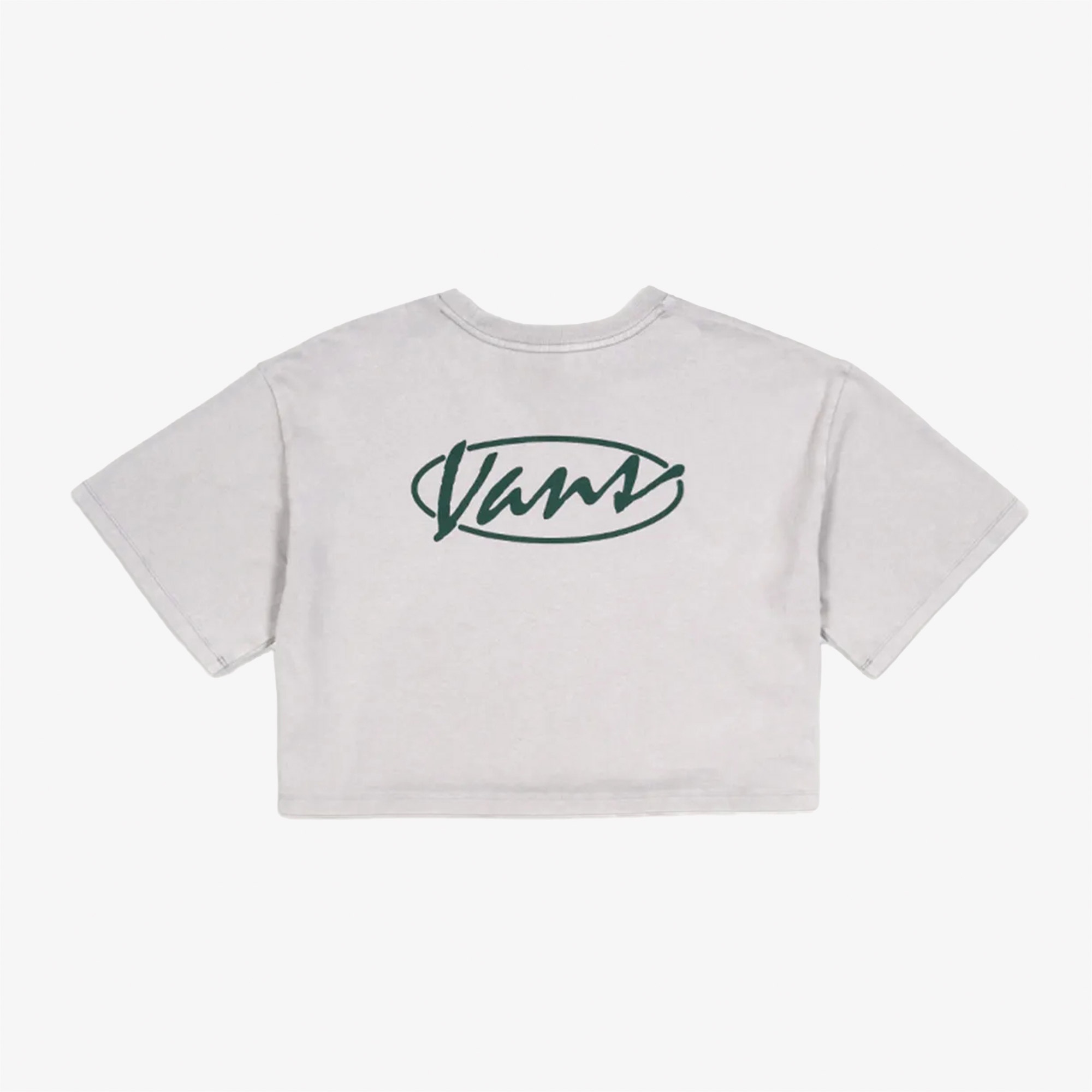 Vans Era Script Relaxed Crop Ss Kadın Gri T-Shirt