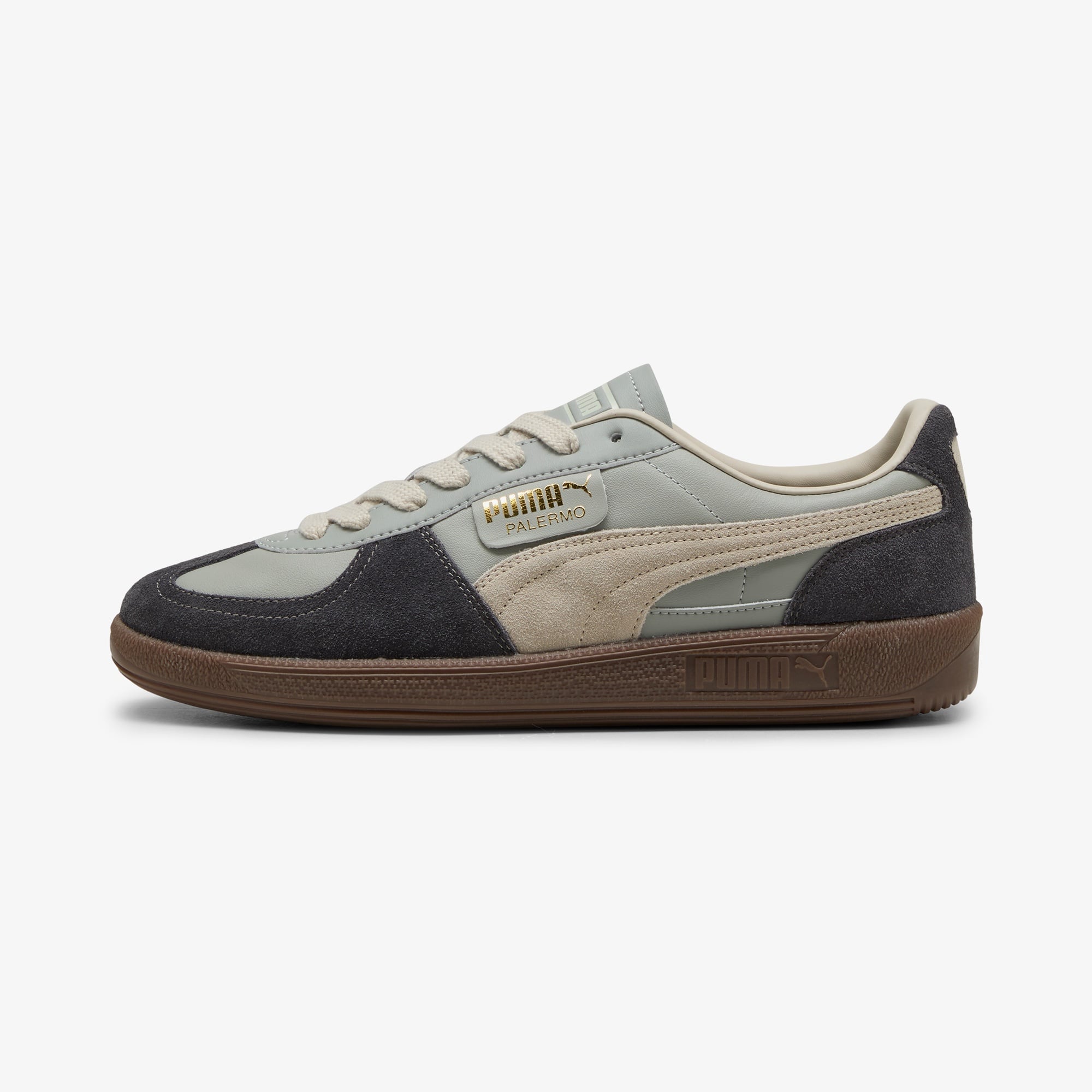 Puma Palermo Leather Unisex Gri Spor Ayakkabı