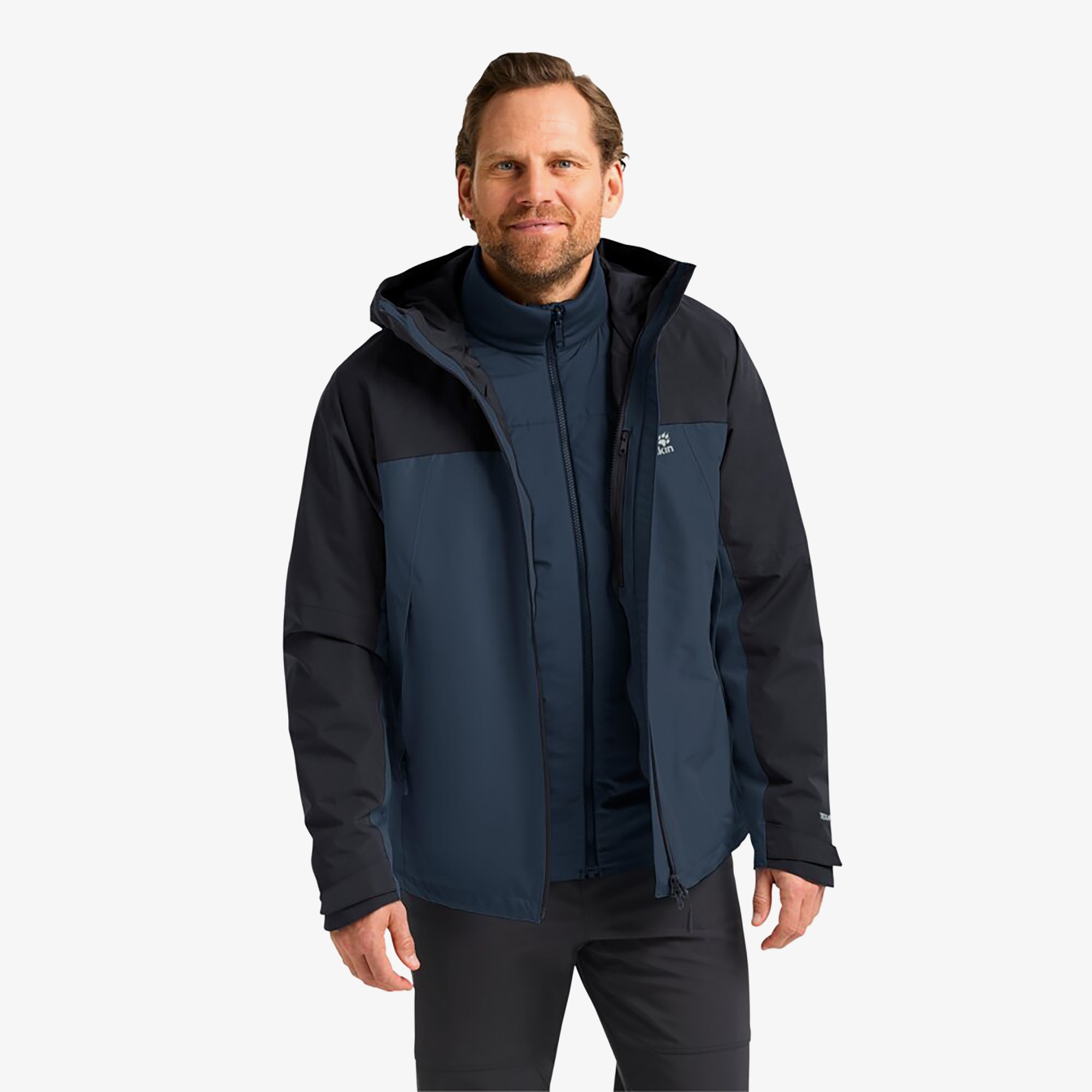 Jack Wolfskin Wild Places 3in3 Erkek Lacivert Ceket