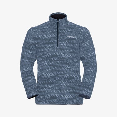  Jack Wolfskin Big Sky Half Zipped Erkek Lacivert Polar