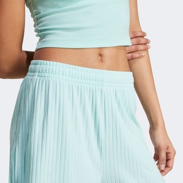  adidas Essentials Wide Rib Kadın Mavi Şort