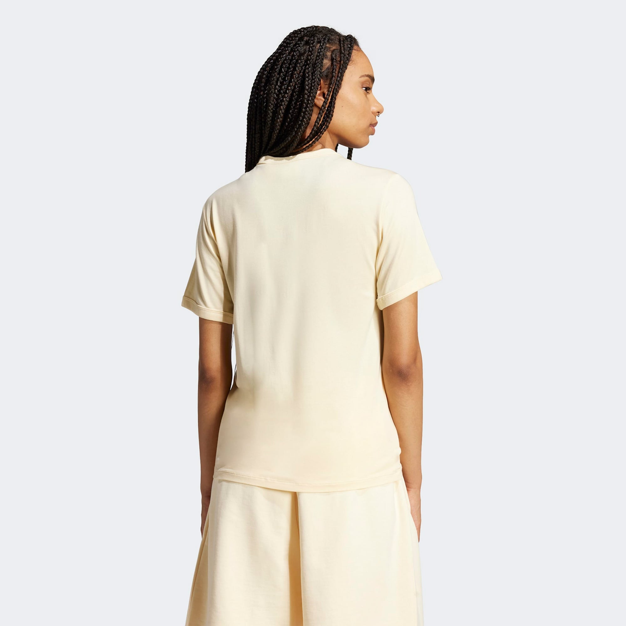 adidas Premium Essentials Kadın Bej T-Shirt