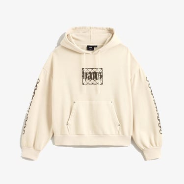  Vans After Dark Retro Hoodie Kadın Bej Sweatshırt