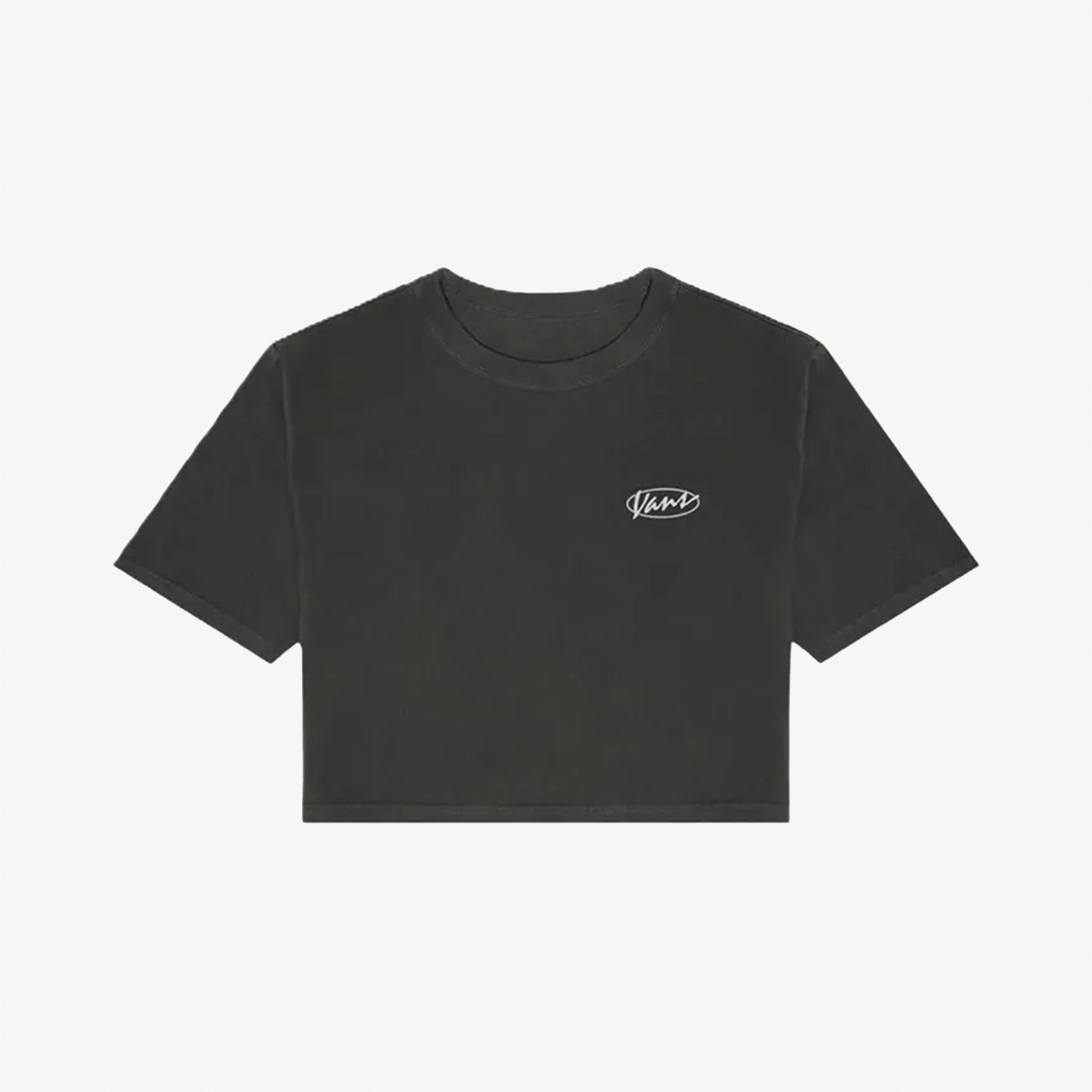 Vans Era Script Relaxed Crop Ss Kadın Siyah T-Shirt