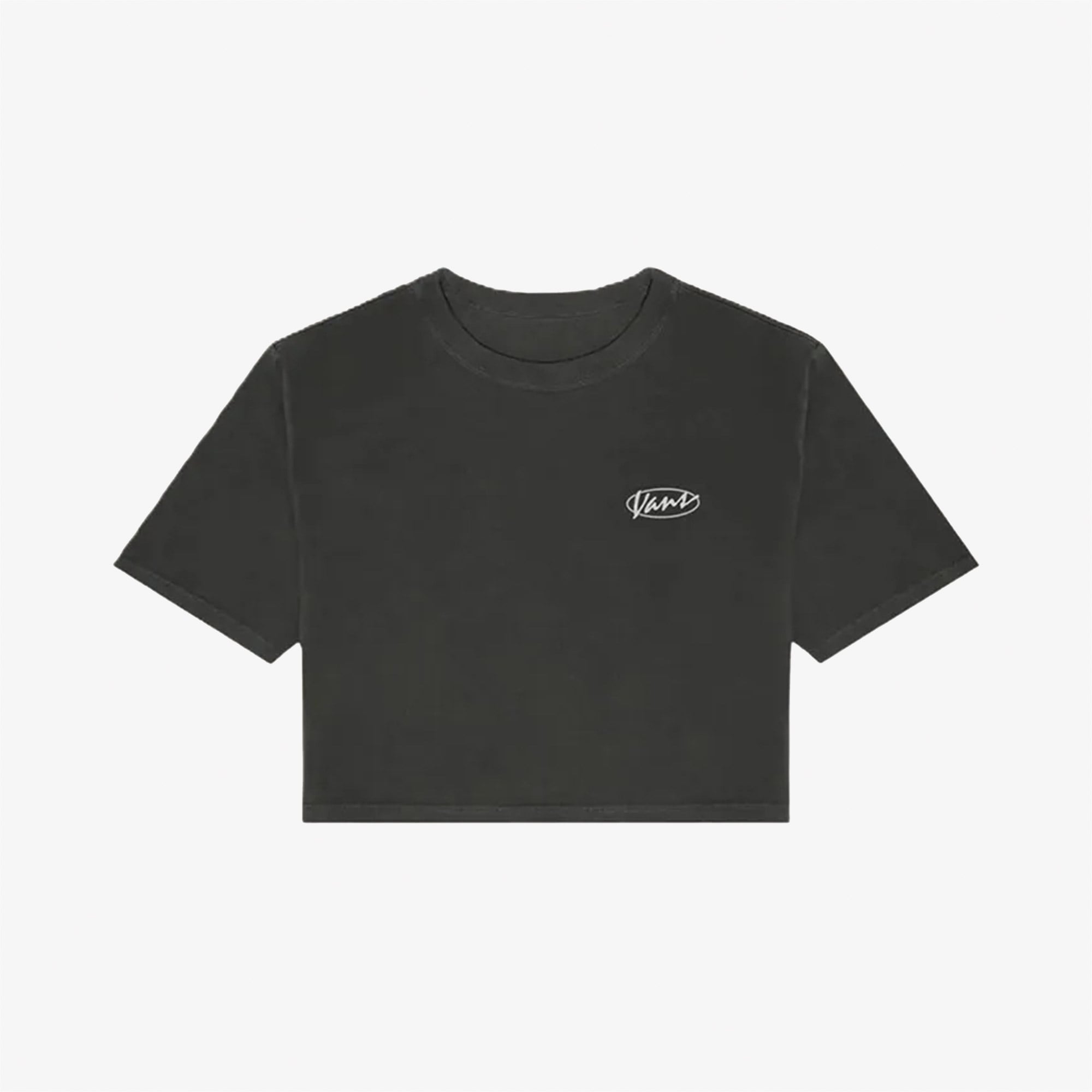  Vans Era Script Relaxed Crop Ss Kadın Siyah T-Shirt