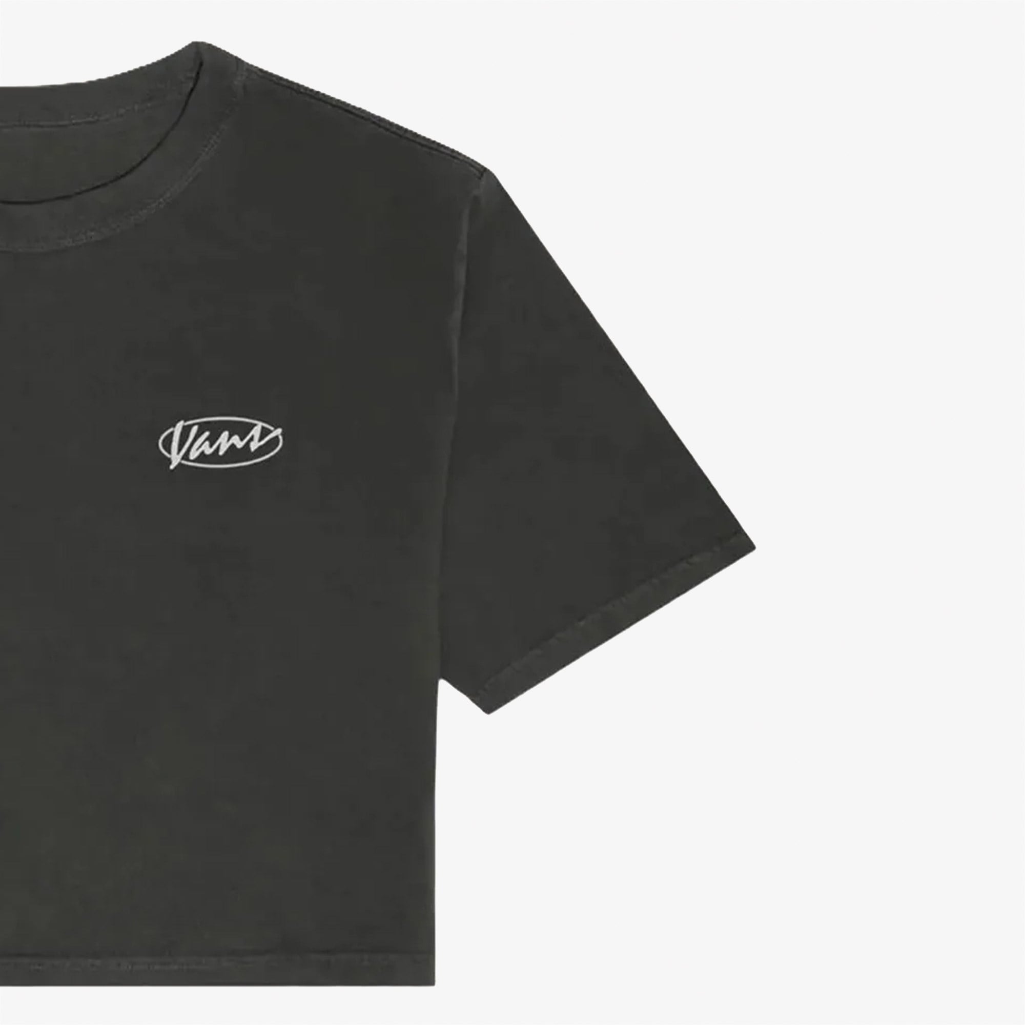 Vans Era Script Relaxed Crop Ss Kadın Siyah T-Shirt