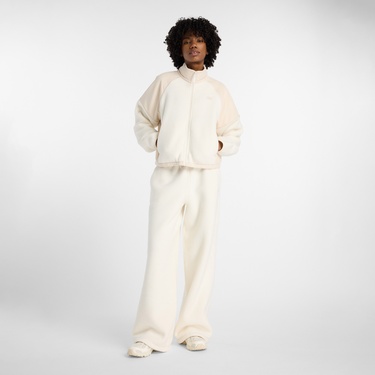  New Balance High Pile Fleece  Kadın Beyaz Ceket