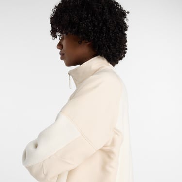  New Balance High Pile Fleece  Kadın Beyaz Ceket