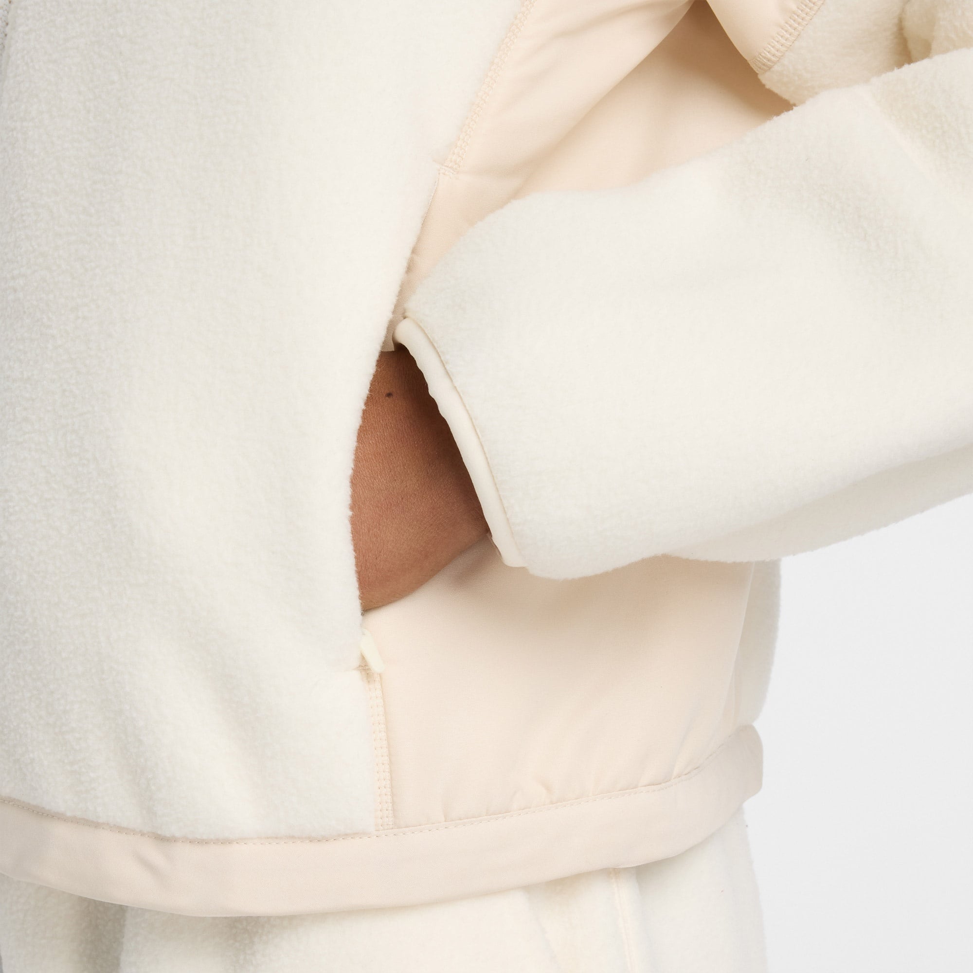 New Balance High Pile Fleece  Kadın Beyaz Ceket