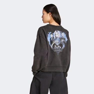  adidas Buffy Cre Kadın Siyah Sweatshirt