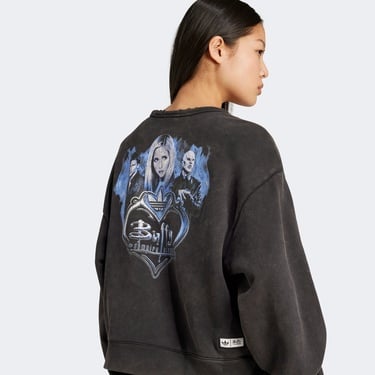  adidas Buffy Cre Kadın Siyah Sweatshirt