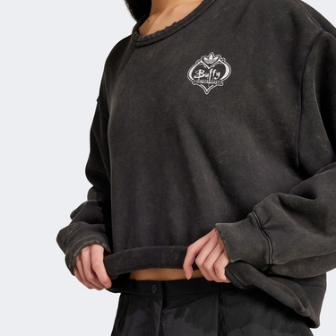  adidas Buffy Cre Kadın Siyah Sweatshirt