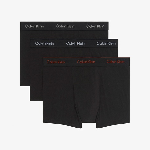  Calvin Klein 3'Lü Relaxed Fit Erkek Siyah Boxer