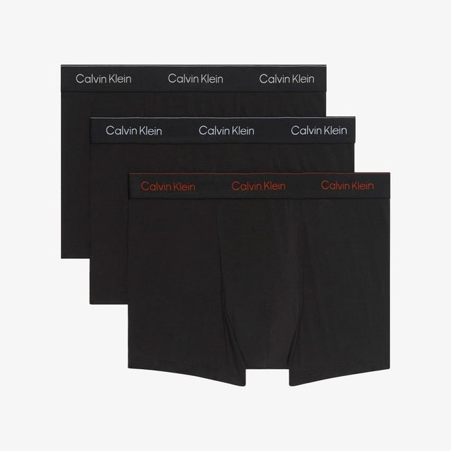  Calvin Klein 3'Lü Relaxed Fit Erkek Siyah Boxer