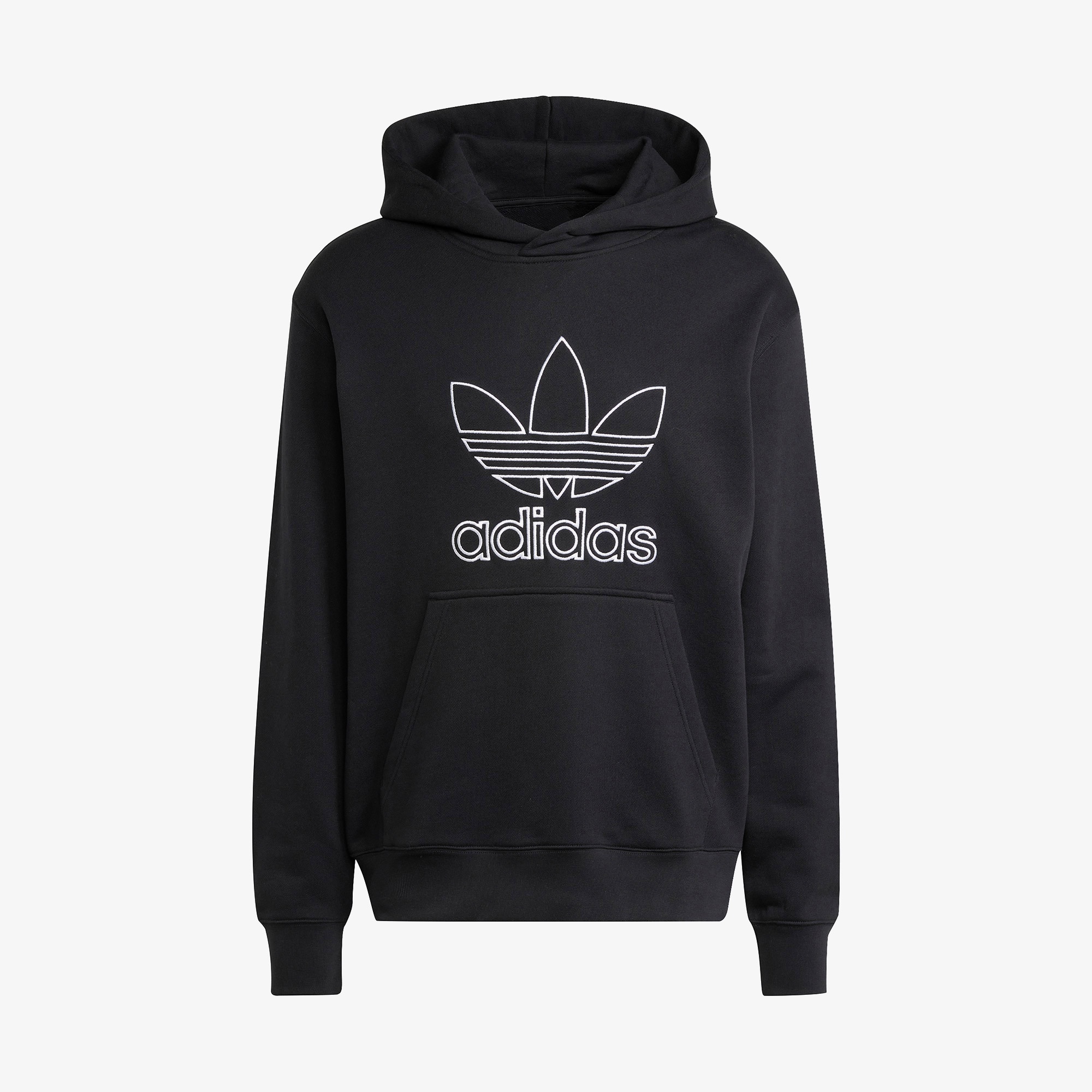 adidas Adicolor Outline Trefoil Erkek Siyah Sweatshirt
