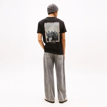  Tommy Hilfiger Regular Photo Erkek Siyah T-Shirt