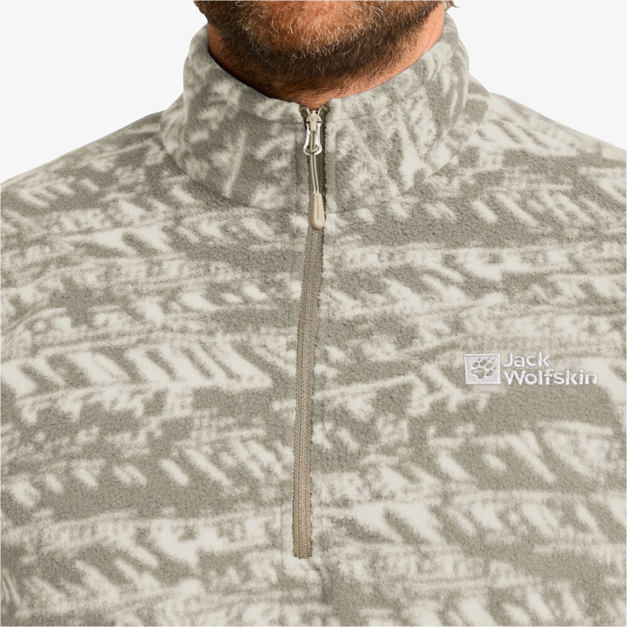 Jack Wolfskin Big Sky Half Zipped Erkek Bej Polar