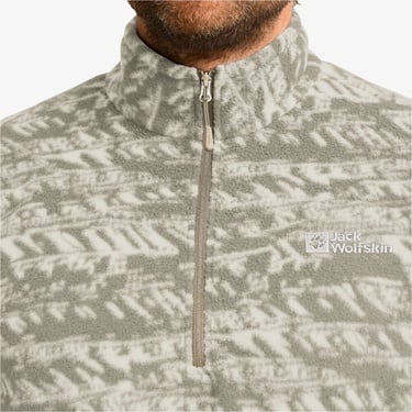  Jack Wolfskin Big Sky Half Zipped Erkek Bej Polar