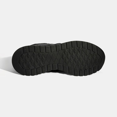  Erkek Lacivert Bağcıklı Deri Sneaker