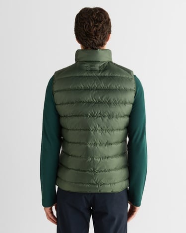  GANT Erkek Yeşil Regular Fit Dik Yaka Kaz Tüyü Yelek