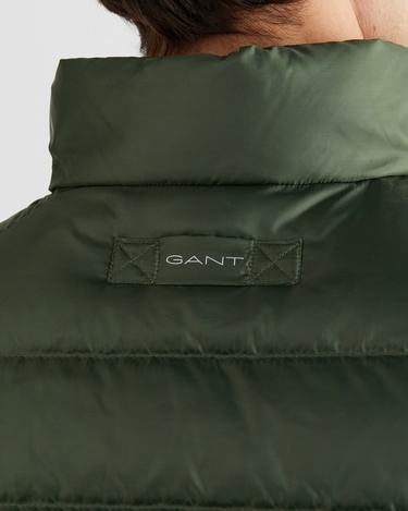  GANT Erkek Yeşil Regular Fit Dik Yaka Kaz Tüyü Yelek