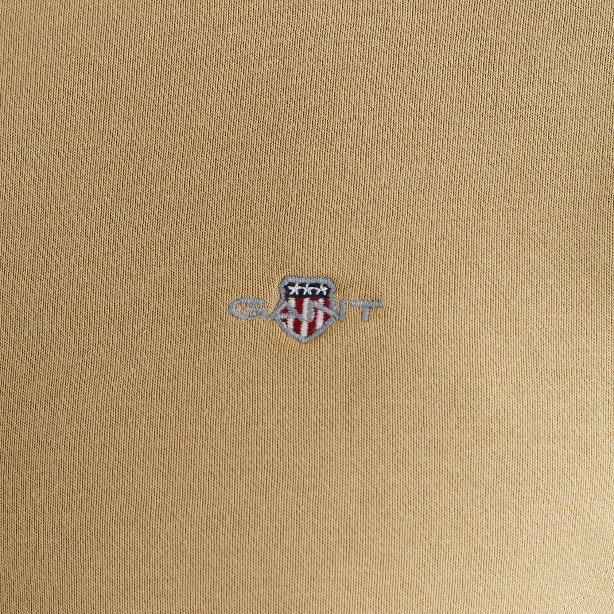 GANT Erkek Bej Regular Fit Bisiklet Yaka Sweatshirt