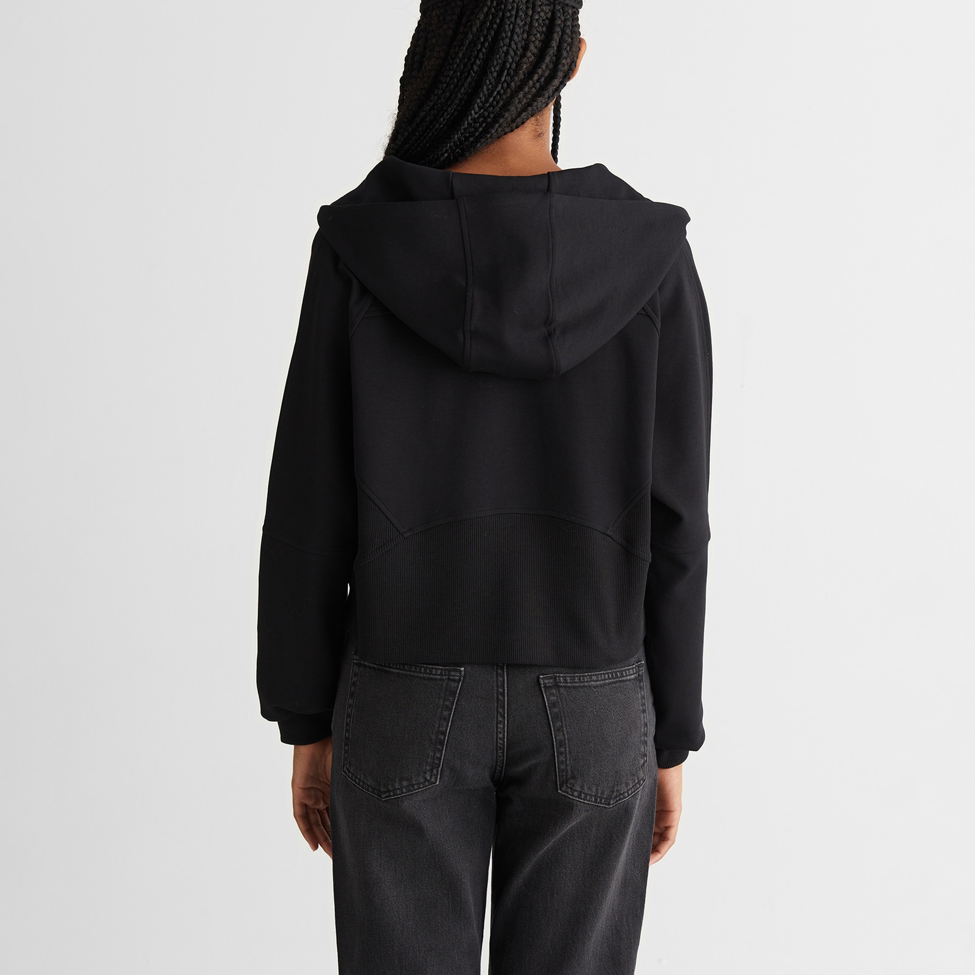 GANT Kadın Siyah Regular Fit Kapüşonlu Sweatshirt