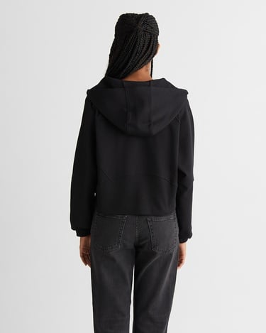  GANT Kadın Siyah Regular Fit Kapüşonlu Sweatshirt