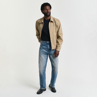  GANT Erkek Siyah Regular Fit Bisiklet Yaka Logolu T-Shirt