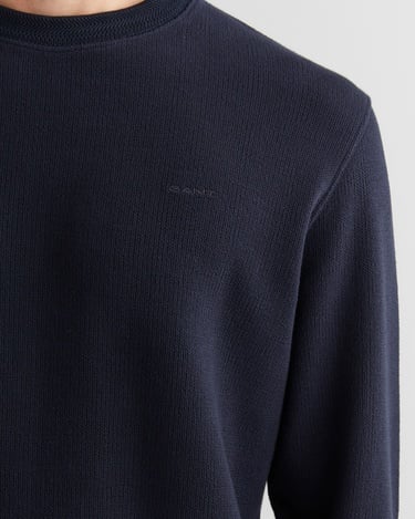  GANT Erkek Lacivert Bisiklet Yaka Sweatshirt