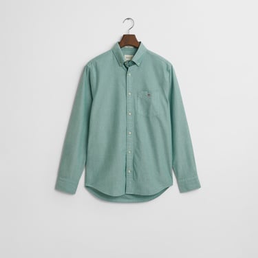  GANT Erkek Yeşil Regular Fit Düğmeli Yaka Gömlek