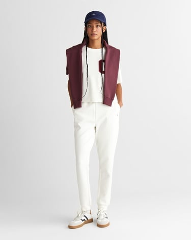  GANT Kadın Krem Relaxed Fit T-Shirt