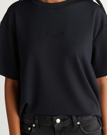  GANT Kadın Siyah Relaxed Fit T-Shirt