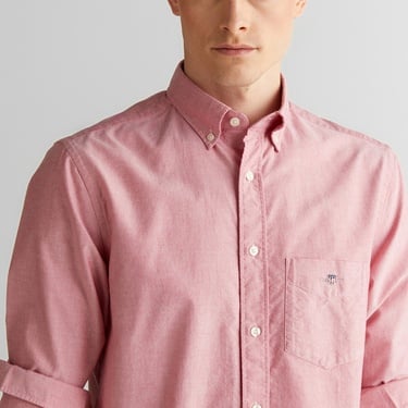  GANT Erkek Kırmızı Regular Fit Düğmeli Yaka Gömlek