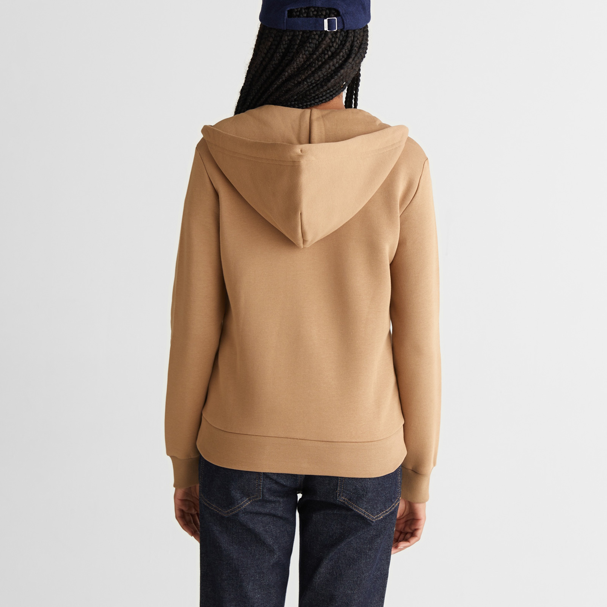 GANT Kadın Yeşil Regular Fit Kapüşonlu Fermuarlıı Sweatshirt