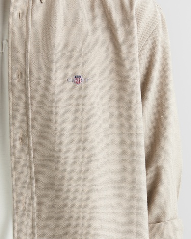  GANT Erkek Bej Relaxed Fit  Gömlek