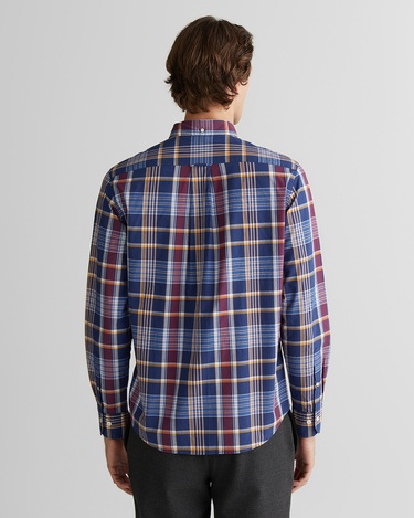  GANT Erkek Yeşil Regular Fit Düğmeli Yaka Çizgili Gömlek