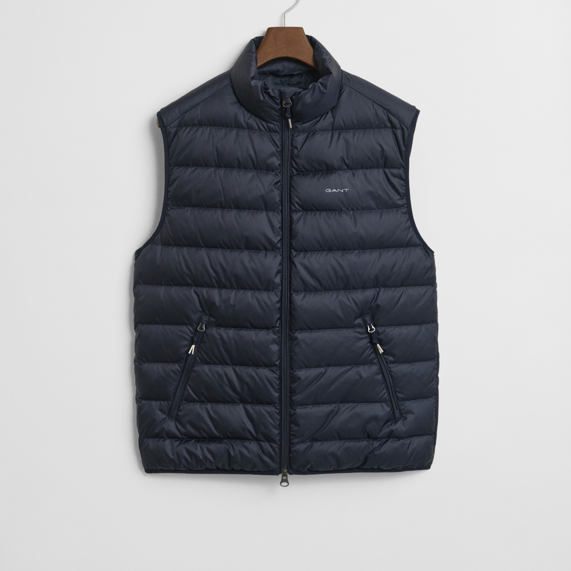 GANT Erkek Lacivert Regular Fit Dik Yaka Kaz Tüyü Yelek