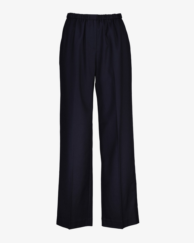  GANT Kadın Lacivert Relaxed Fit Yün Pantolon