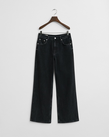  GANT Kadın Siyah Relaxed Fit Jean