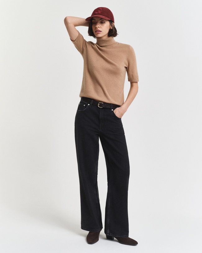  GANT Kadın Siyah Relaxed Fit Jean