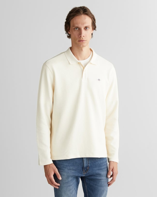  GANT Erkek Krem Relaxed Fit T-Shirt