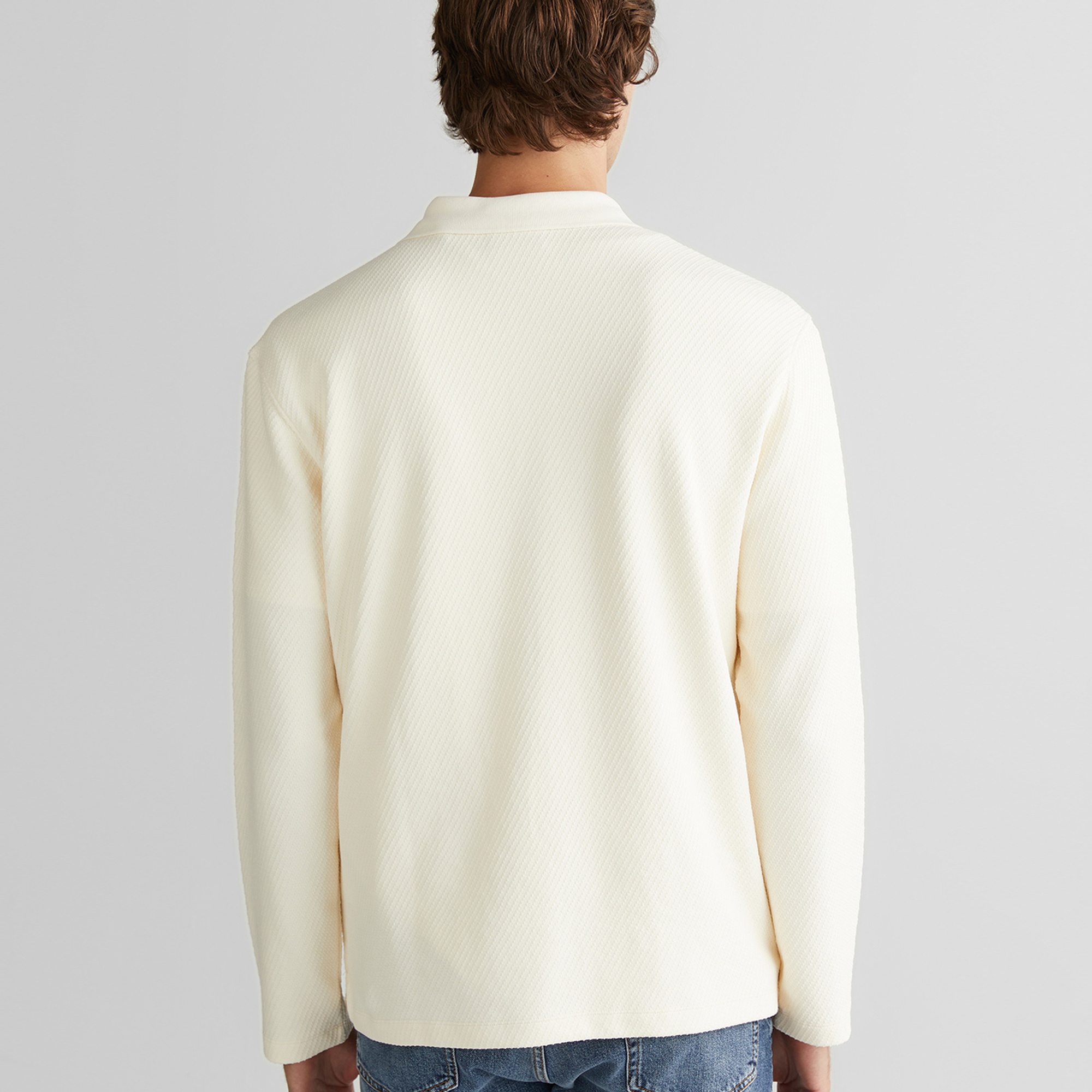GANT Erkek Krem Relaxed Fit T-Shirt