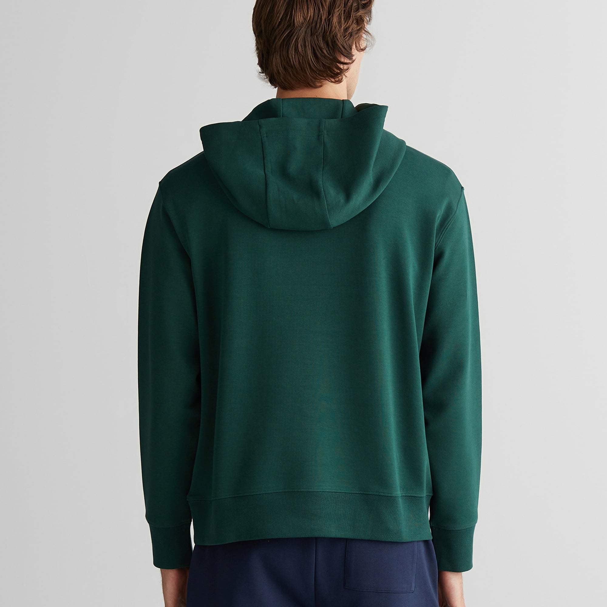 GANT Erkek Yeşil Relaxed Fit Kapüşonlu Sweatshirt
