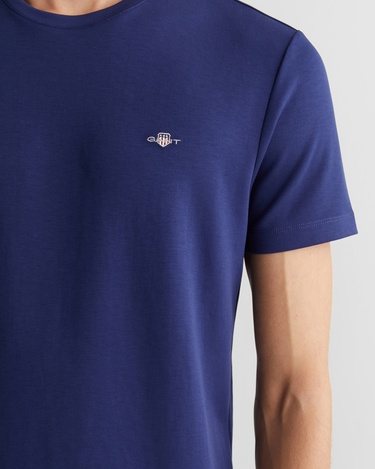  GANT Erkek Lacivert Relaxed Fit Bisiklet Yaka T-Shirt