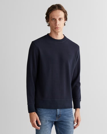  GANT Erkek Lacivert Bisiklet Yaka Sweatshirt