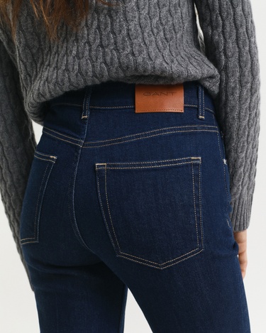  GANT Kadın Lacivert Slim Fit Flare Jean