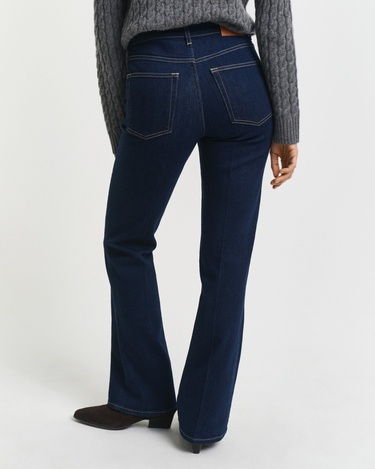  GANT Kadın Lacivert Slim Fit Flare Jean