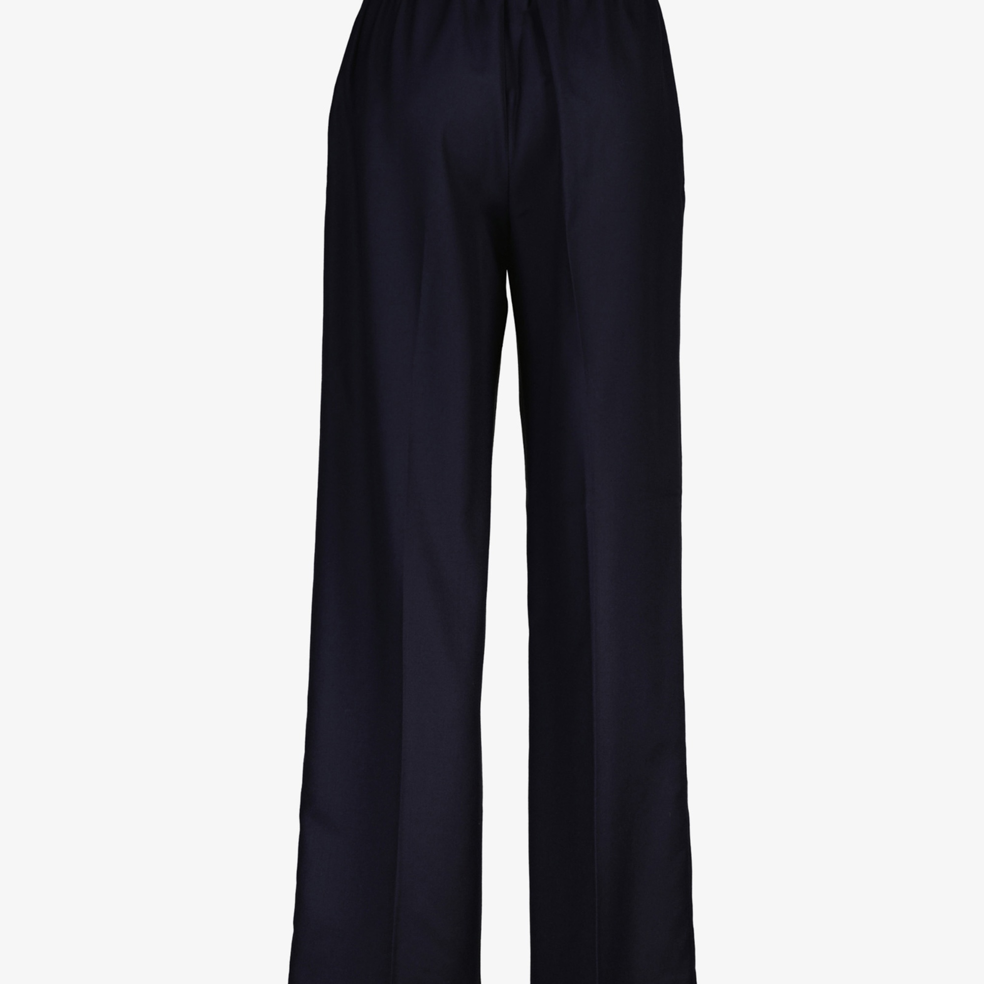 GANT Kadın Lacivert Relaxed Fit Yün Pantolon